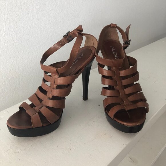 Aldo leather  heels super sexy !! size 6 - Picture 3 of 5